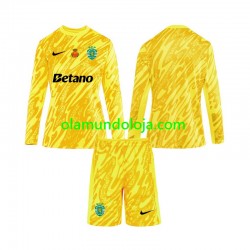 Camisola Sporting CP Guarda-redes Criança Equipamento Terceiro 2024-2025 Manga Comprida